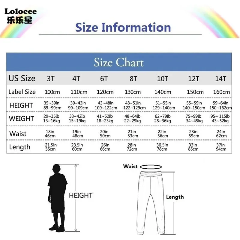 2023 Letter Printed Sweatpants for Kids Fashion Loose Long Pants Jogger Trousers Boys Casual Fitness Pants Autumn Winter Clothes