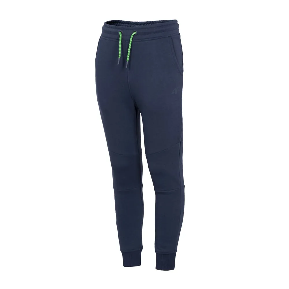 4F Knee Panel Navy Blue Fleece Trouser 3655