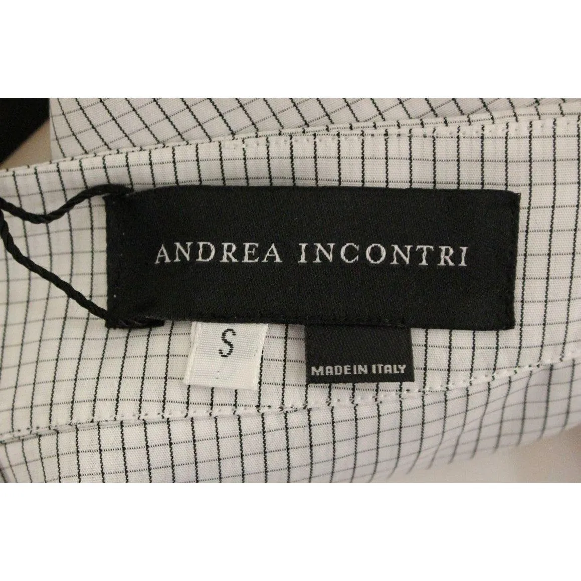 Andrea Incontri Chic White Checkered Cotton Shorts