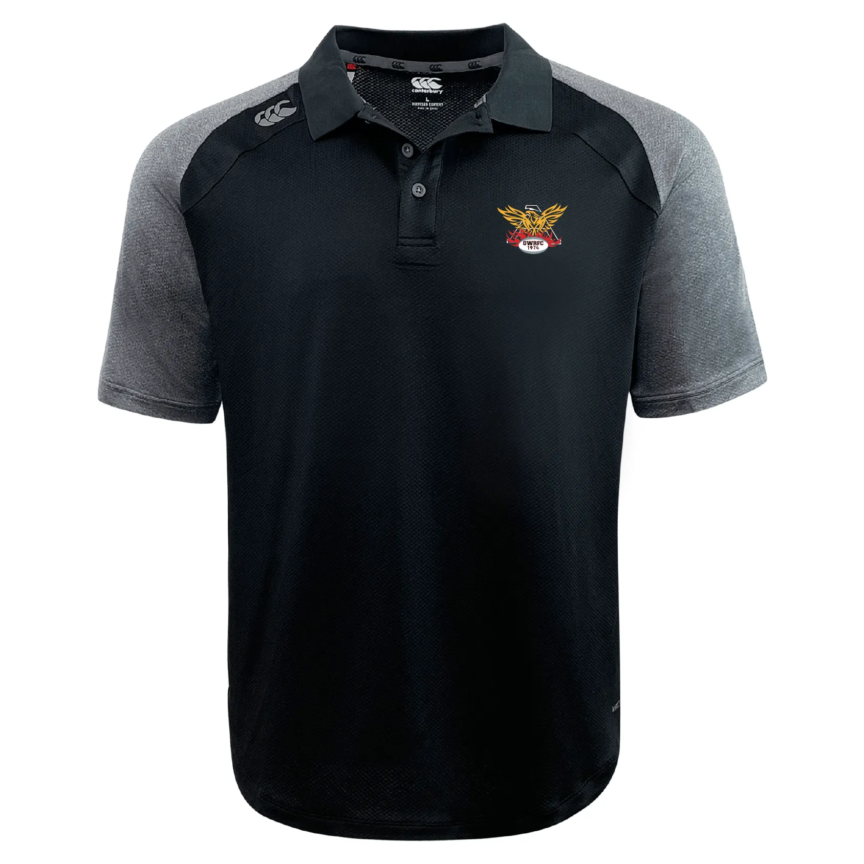 Atlanta Old White Rugby Elite Polo by Canterbury