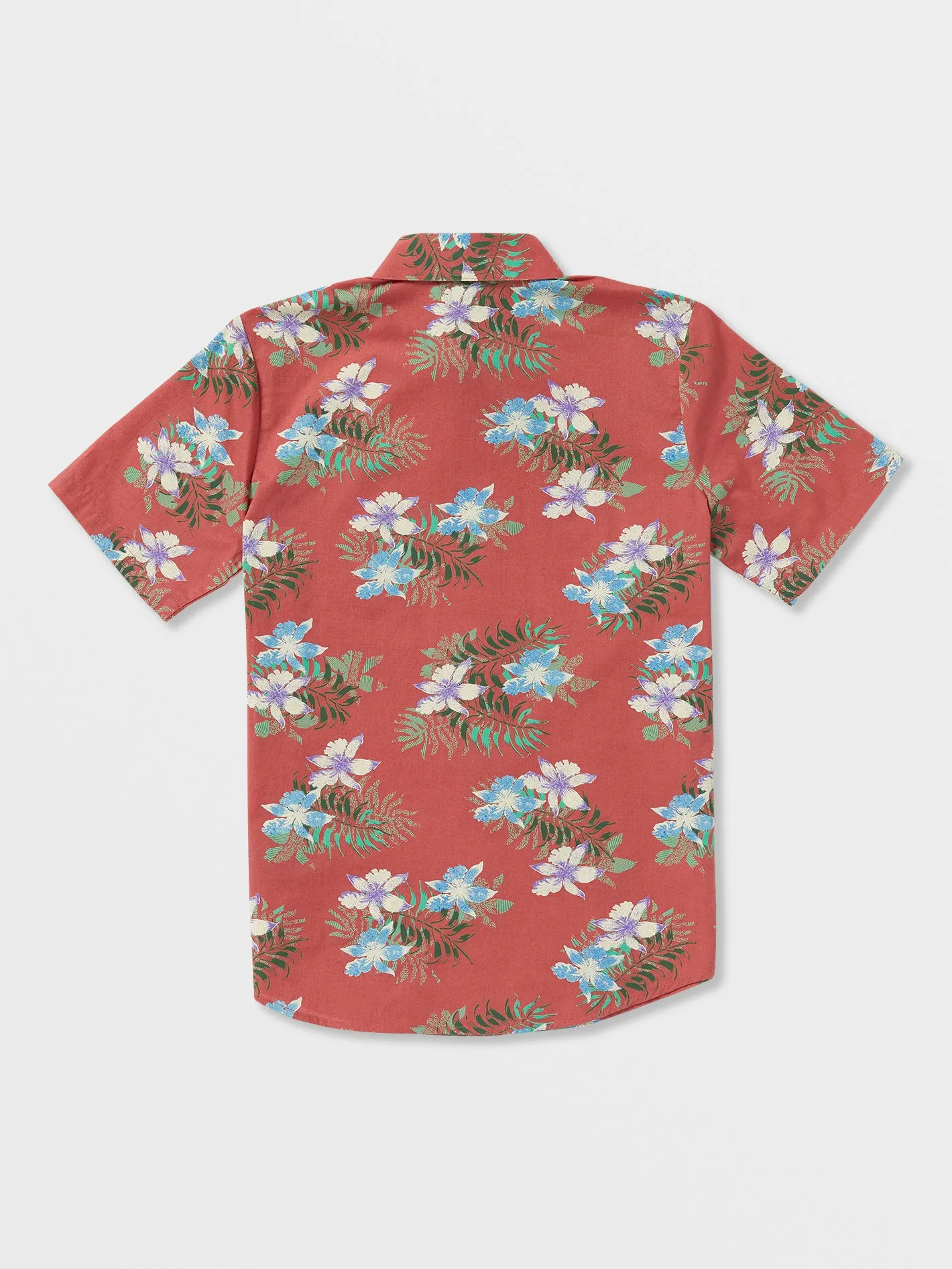 Big Boys Warbler Short Sleeve Woven Shirt - Mineral Red