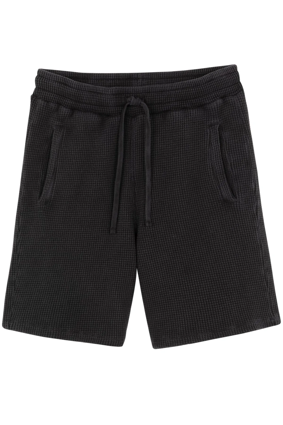 Black  Waffle Men's Short