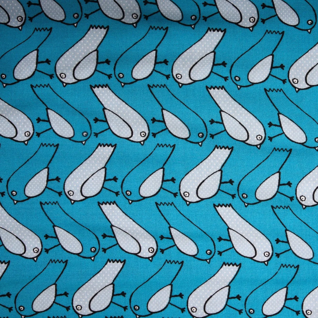 Blue Bird Kids Print Rayon Fabric