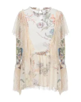 Blugirl Blumarine Women Blouse Beige 10 UK