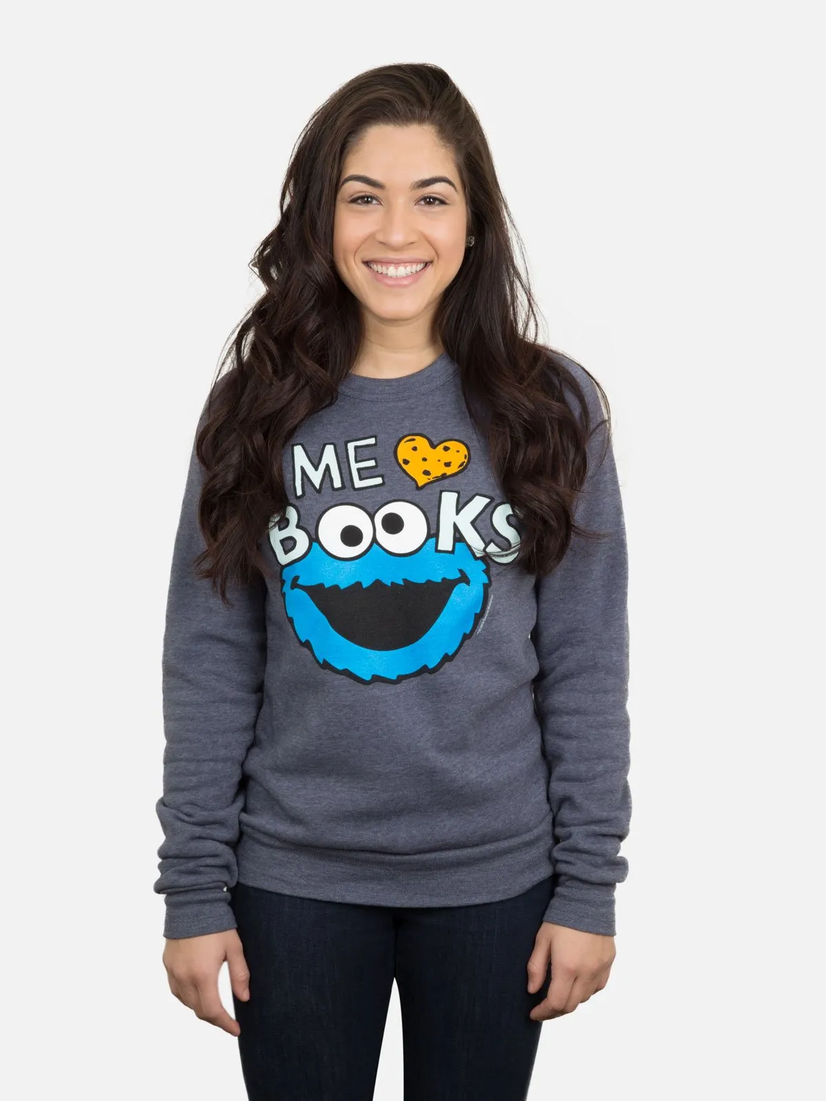 Cookie Monster - Me Love Books unisex sweatshirt