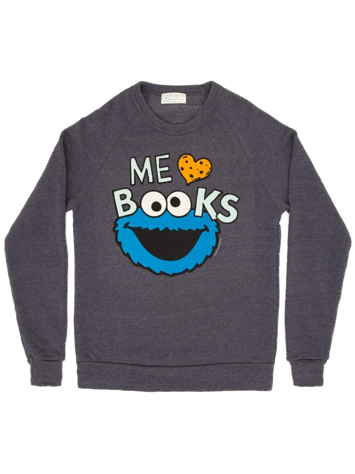 Cookie Monster - Me Love Books unisex sweatshirt