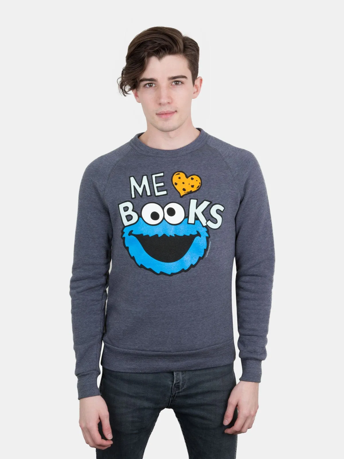 Cookie Monster - Me Love Books unisex sweatshirt