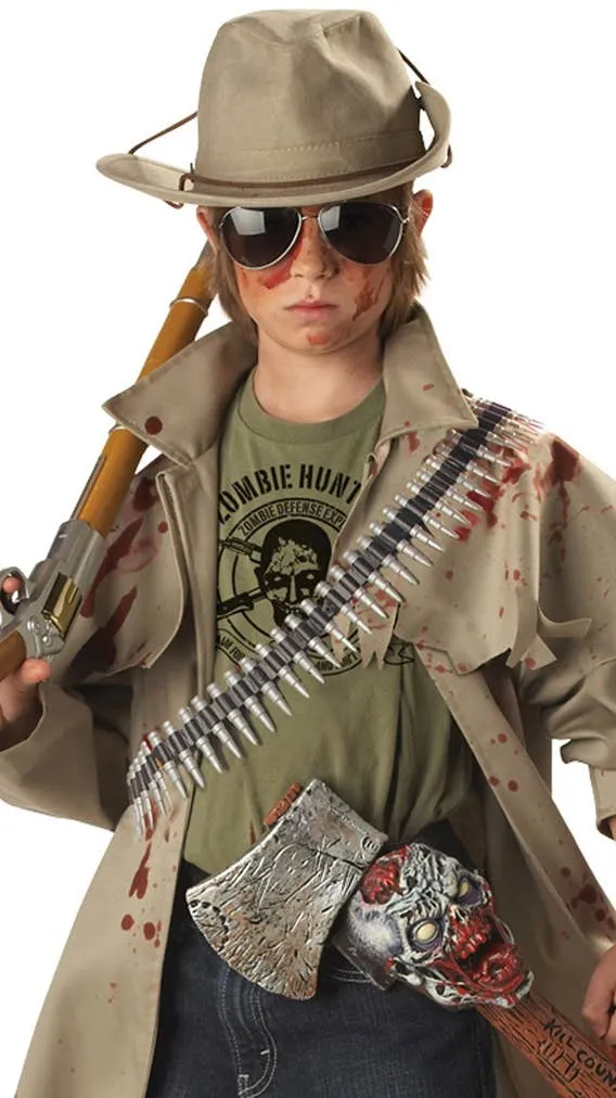 Deluxe Zombie Hunter Boys Halloween Costume