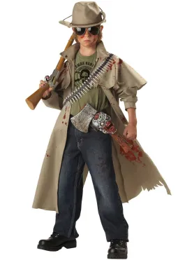 Deluxe Zombie Hunter Boys Halloween Costume