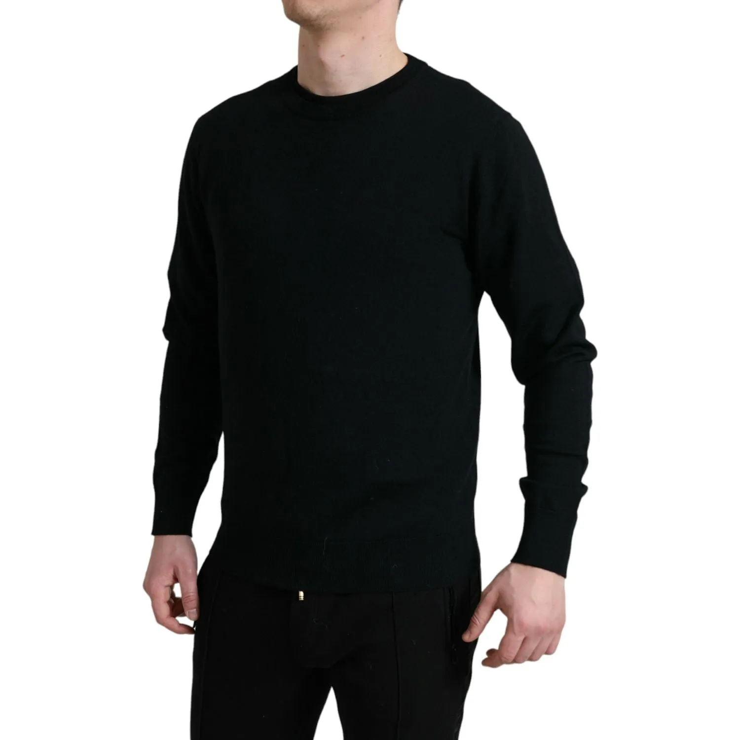 Dolce & Gabbana Stunning Black Wool Sweater