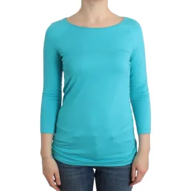 Ermanno Scervino Elegant Blue Modal Blend Top