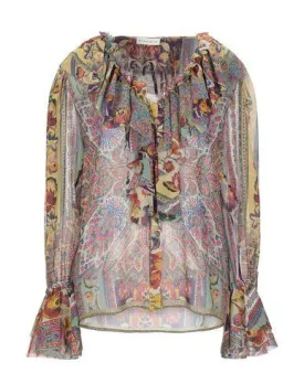 Etro Women Shirt Beige 8 UK