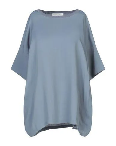 Fabiana Filippi Women Blouse Slate blue 10 UK