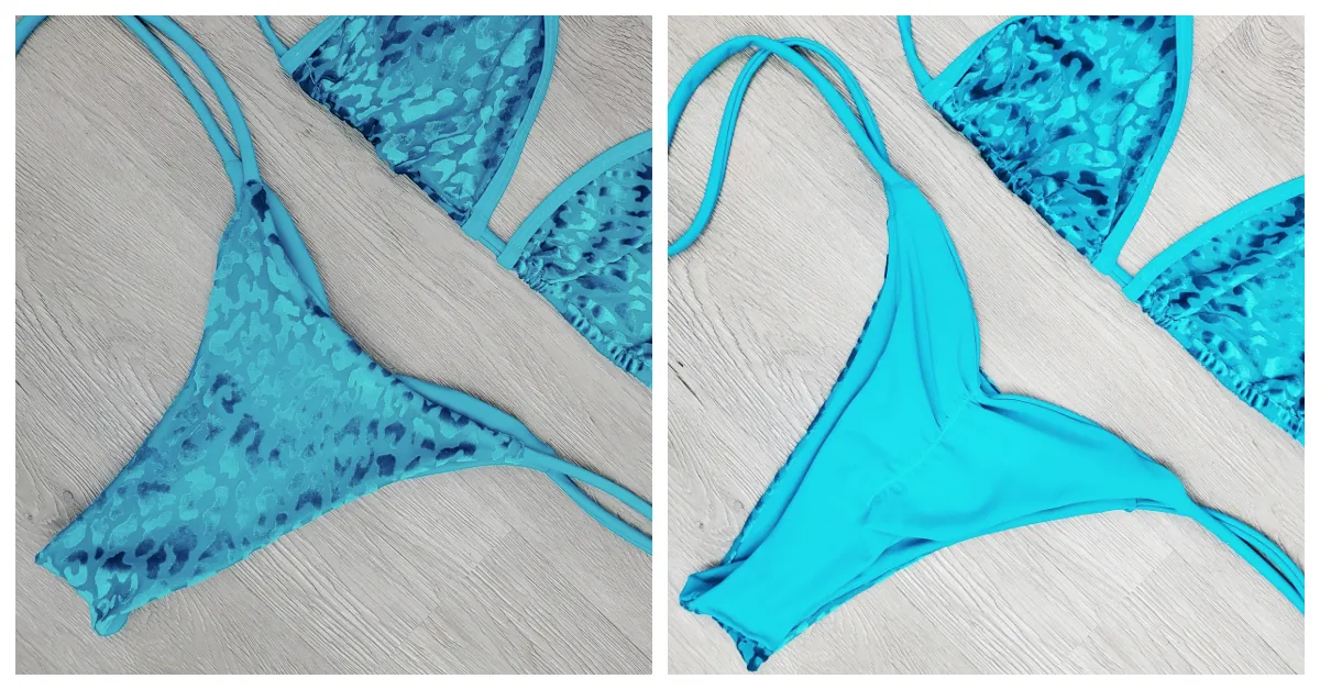 Feline Teal Bali Bottoms