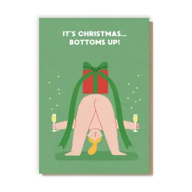 Festive Bottoms Up card