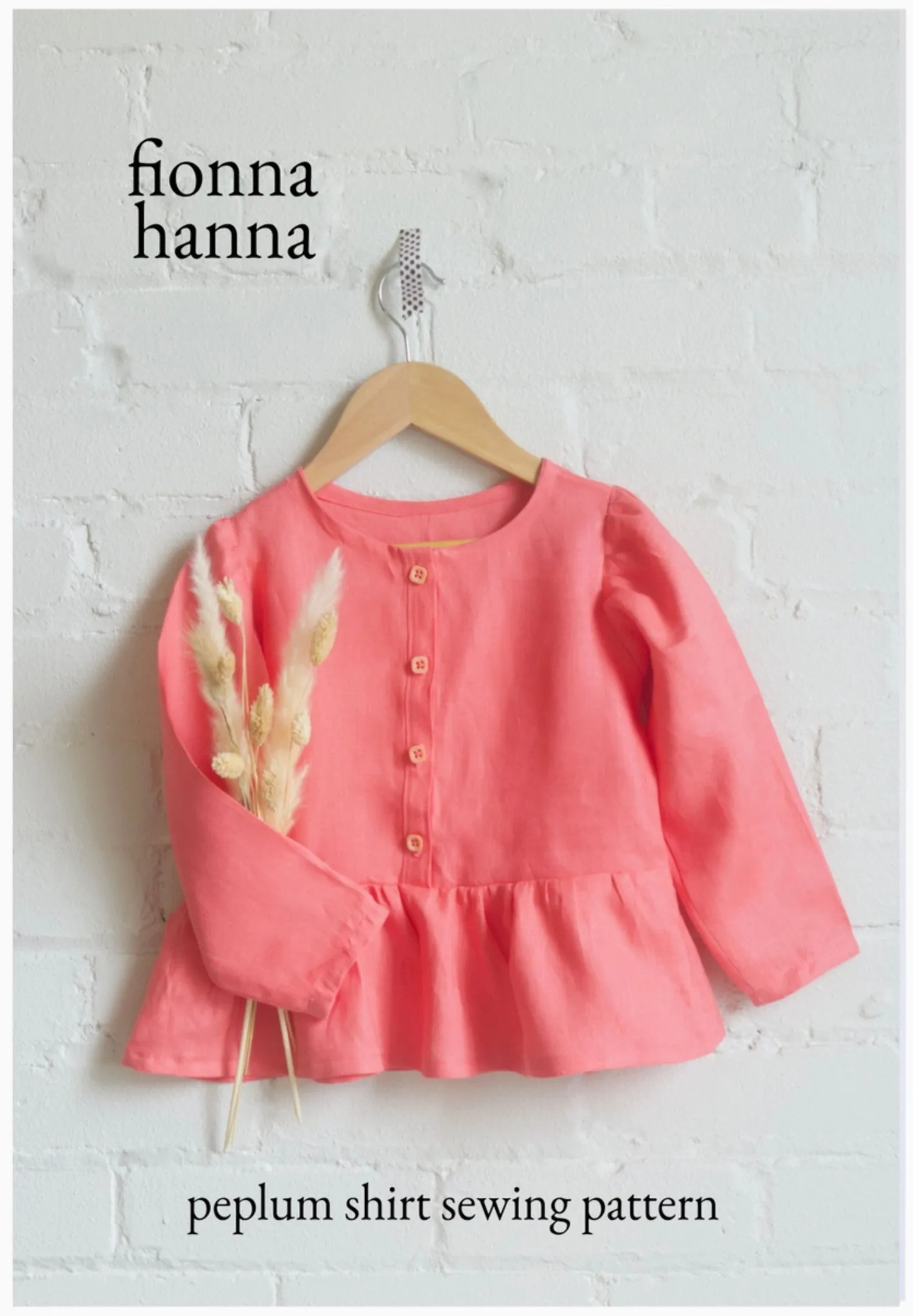 Fiona Hanna Sewing Patterns - Peplum Shirt