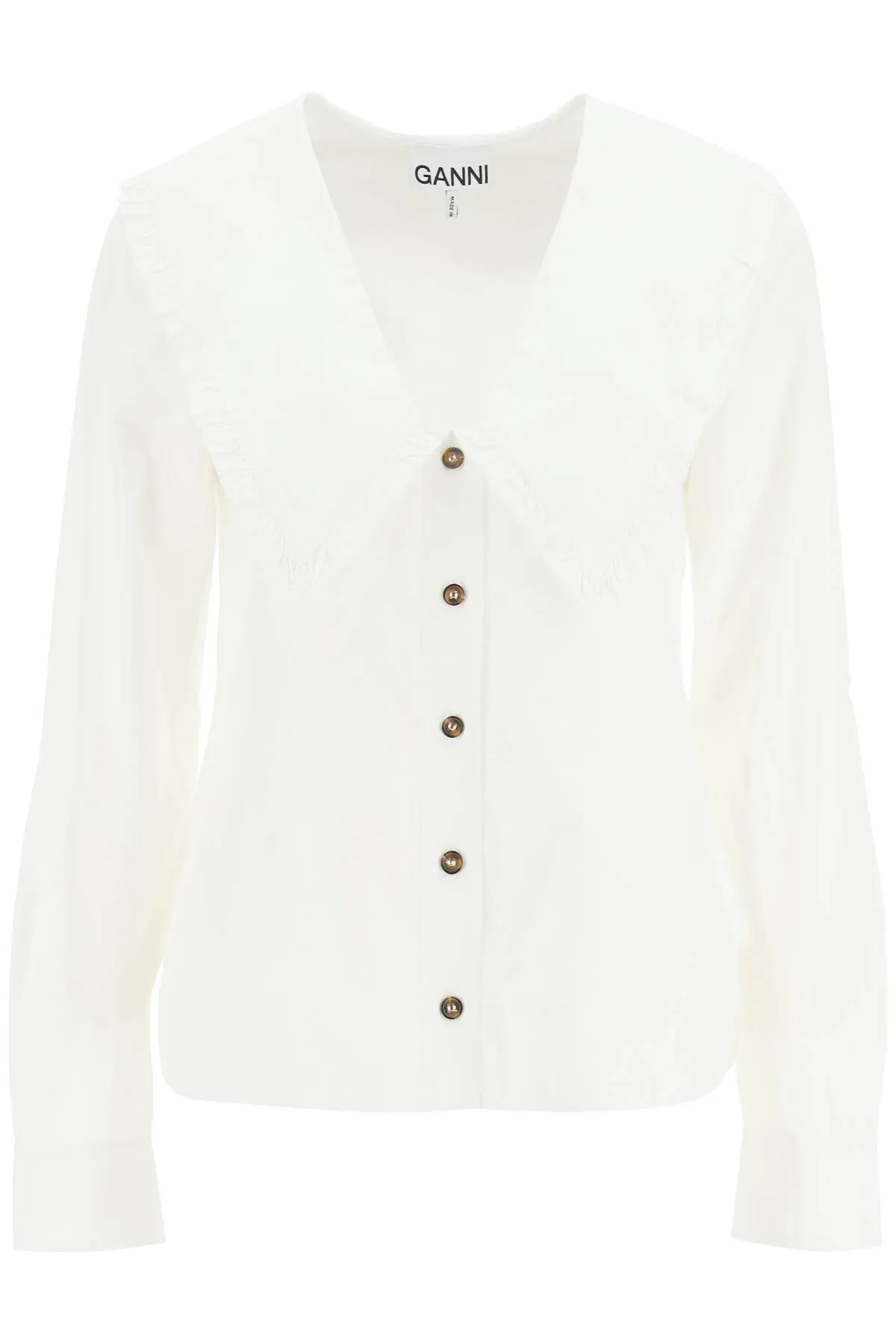 Ganni shirt with peter pan collar