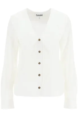 Ganni shirt with peter pan collar