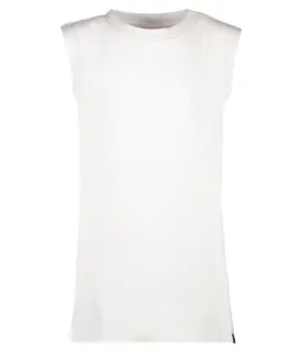 Girl's Cotton Abella Sleeveless Top - White