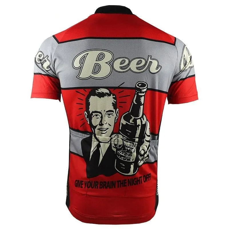 Give Your Brain The Night Off - Beer Cycling Jersey