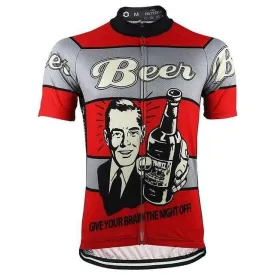 Give Your Brain The Night Off - Beer Cycling Jersey