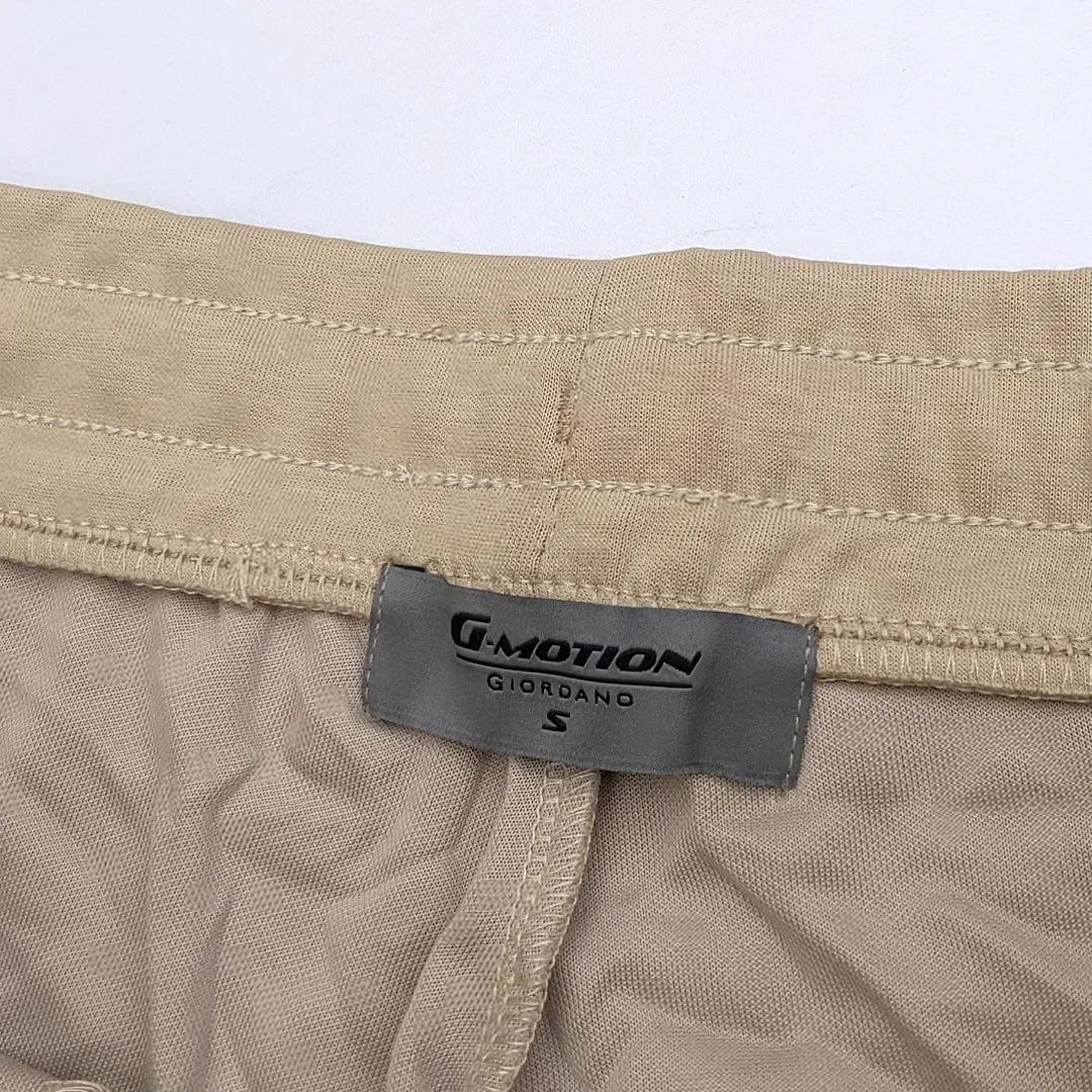 GR - Men 'Beige' G-Motion Embroidered Logo Shorts GR750