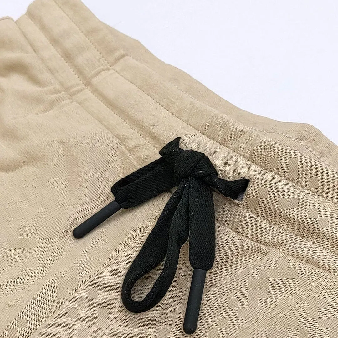 GR - Men 'Beige' G-Motion Embroidered Logo Shorts GR750