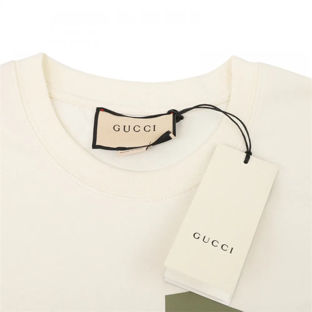 GU - Men 'Beige' The North Face Gucci Printed Oversized T-Shirt GU816