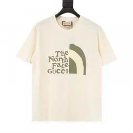 GU - Men 'Beige' The North Face Gucci Printed Oversized T-Shirt GU816