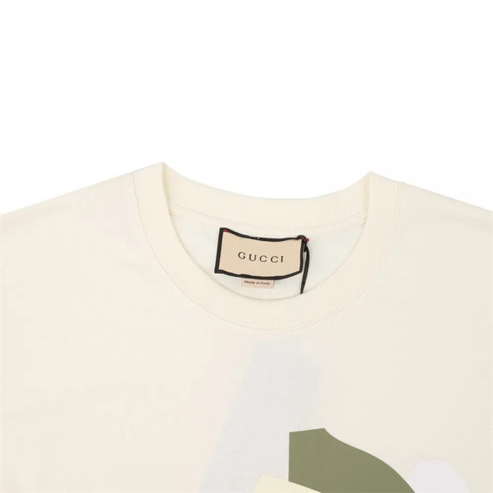 GU - Men 'Beige' The North Face Gucci Printed Oversized T-Shirt GU816