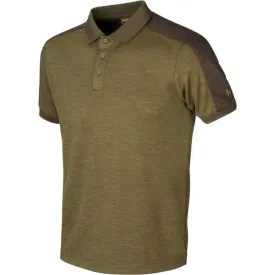 Harkila Tech Polo Dark Olive/Willow Green by Harkila