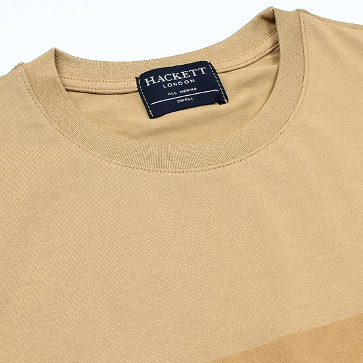 HC - Men 'Khaki' Hackett Printed Logo T-Shirt HC777