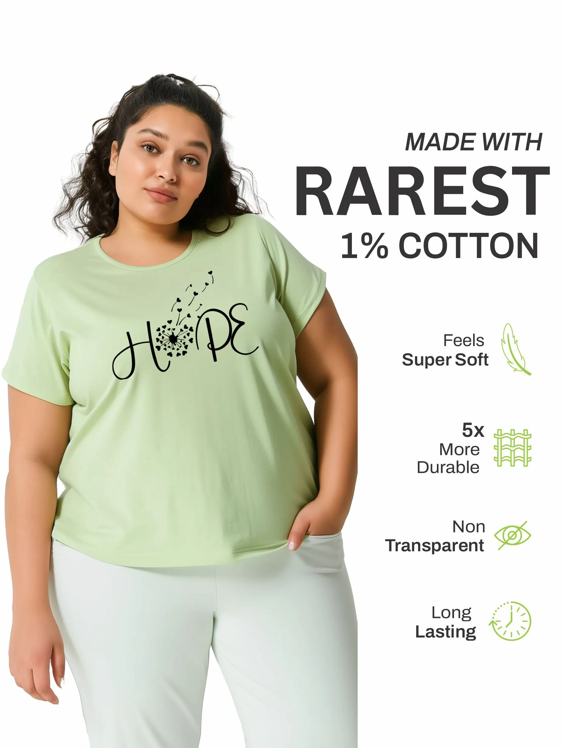 Hope Plus Size Women T-Shirt