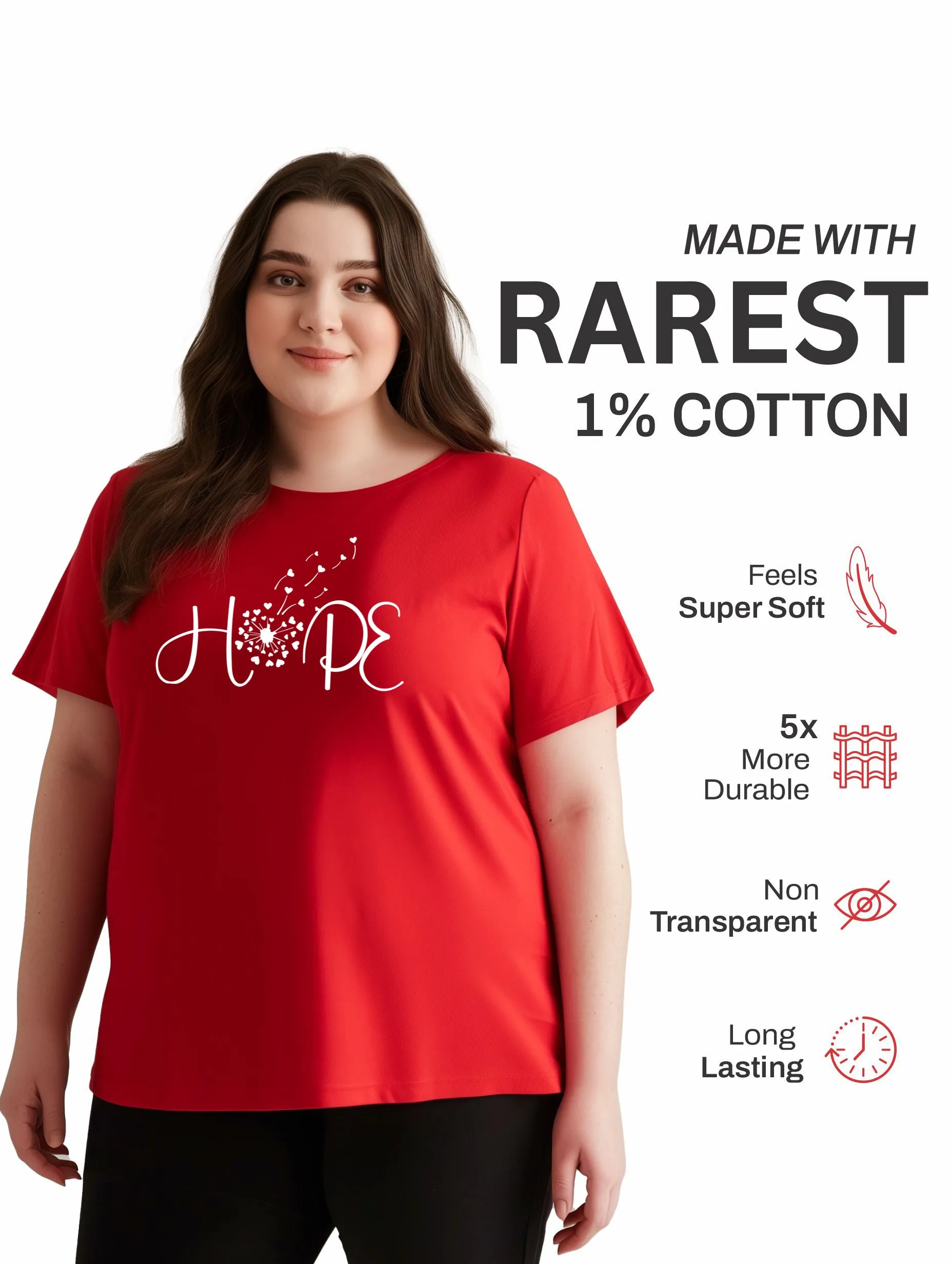 Hope Plus Size Women T-Shirt