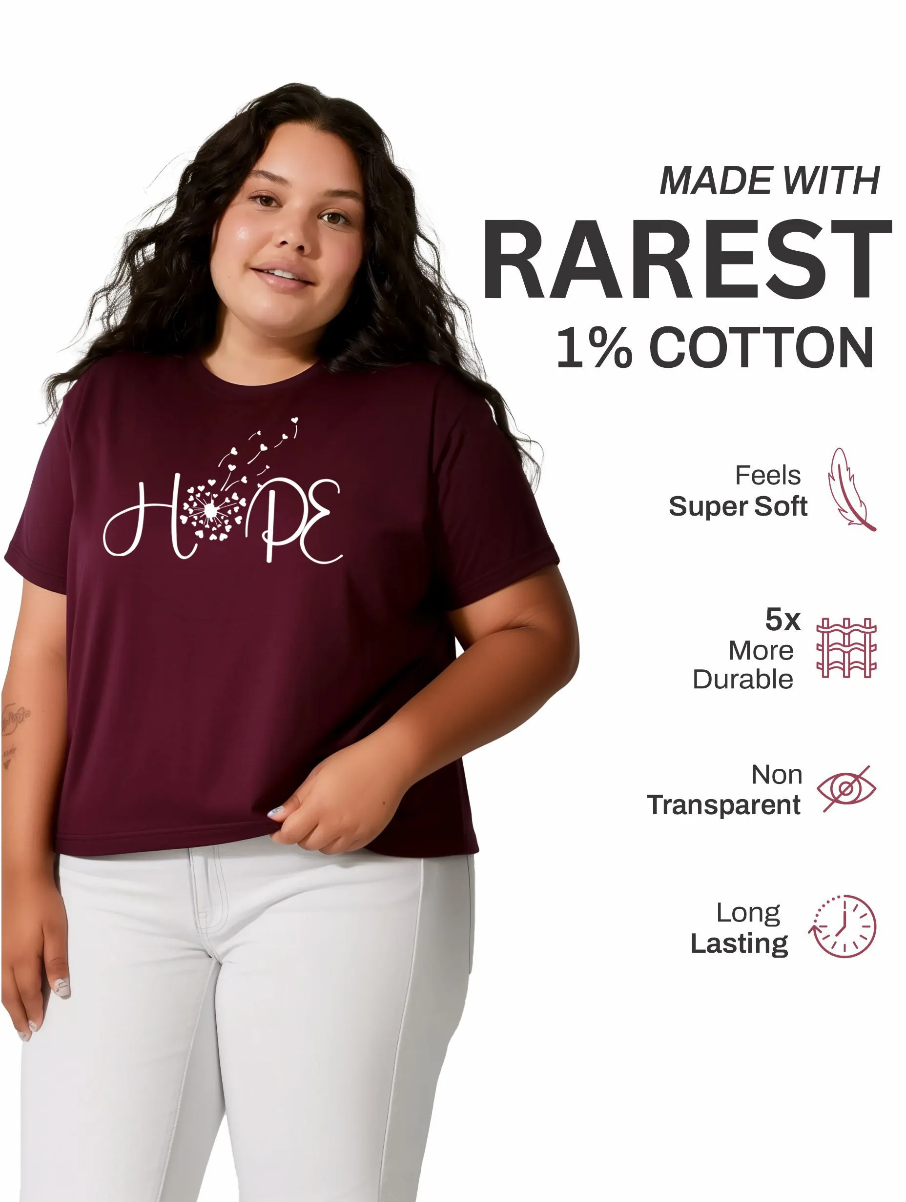 Hope Plus Size Women T-Shirt