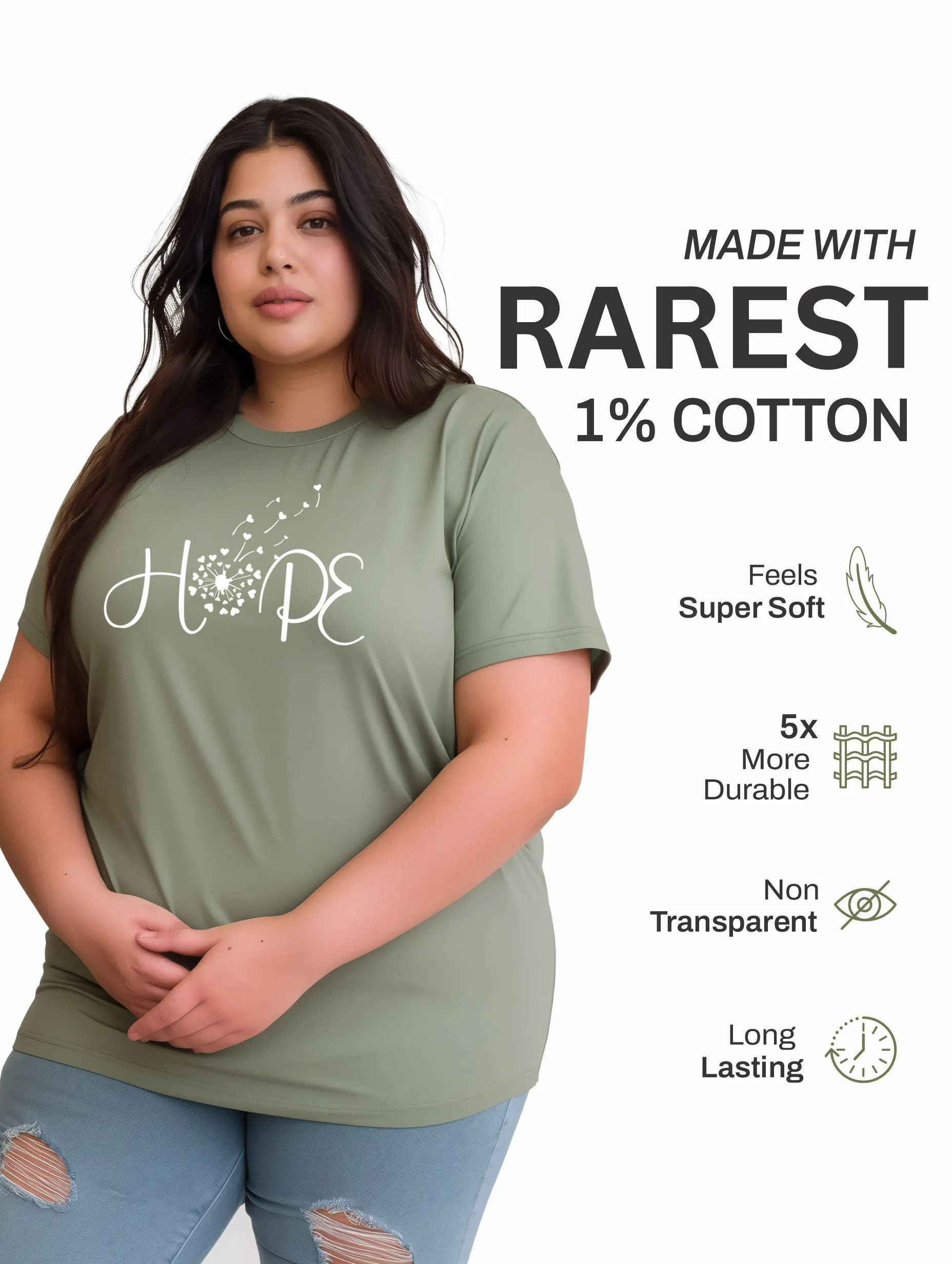 Hope Plus Size Women T-Shirt