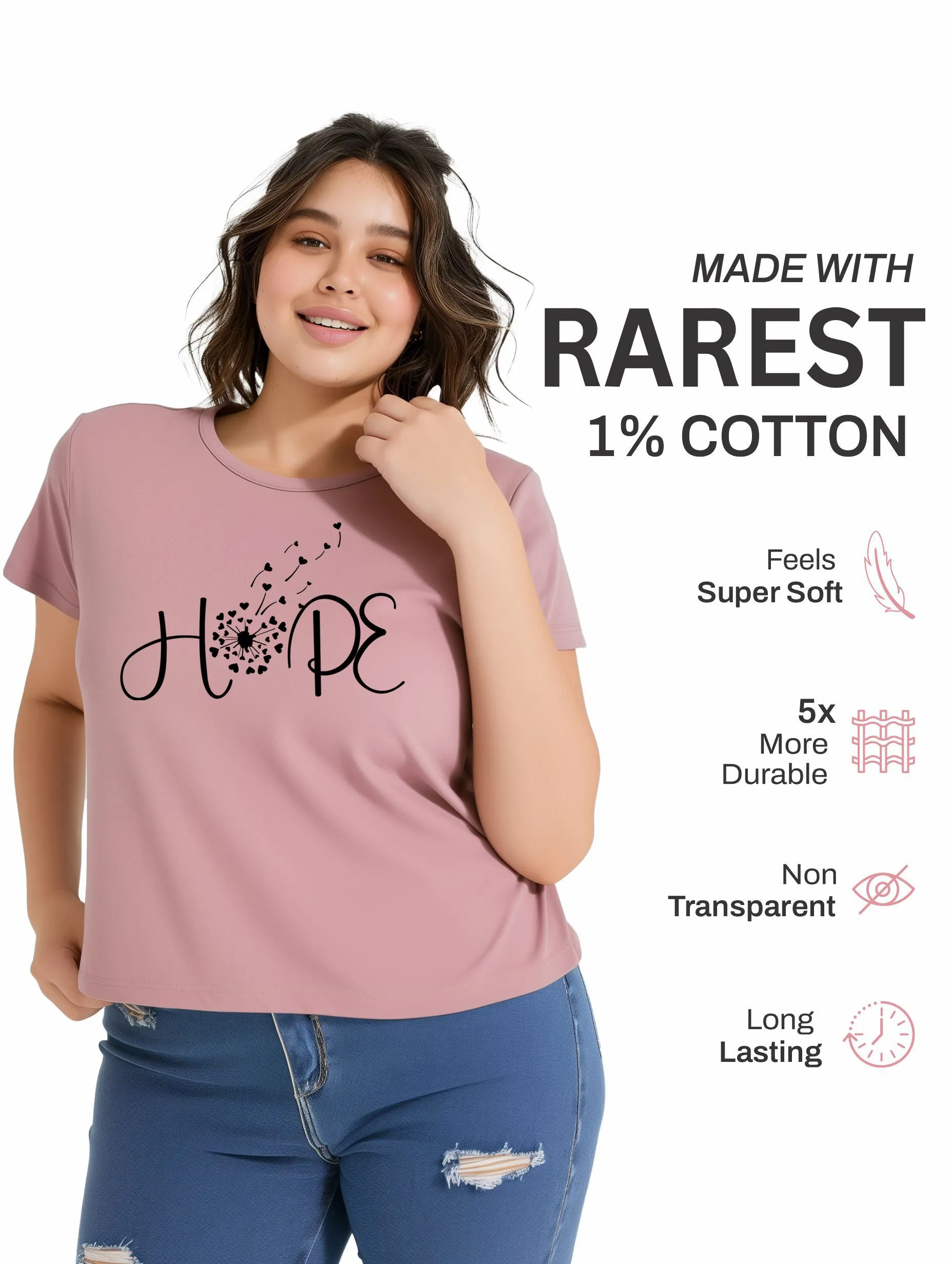 Hope Plus Size Women T-Shirt