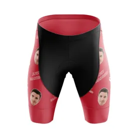 Just Married Custom Face Shorts (red)