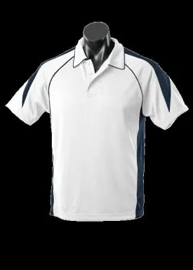 Kids Premier Polo White/Navy