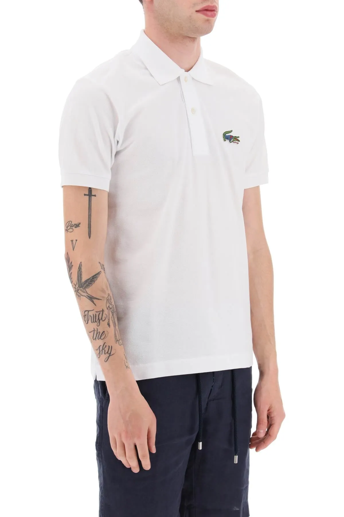 Lacoste netflix elite polo shirt in organic cotton classic fit