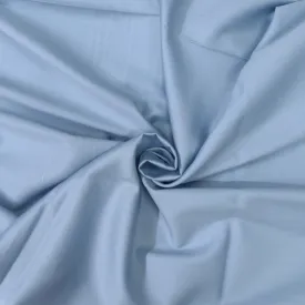 Light Blue Solid Cotton Satin Fabric