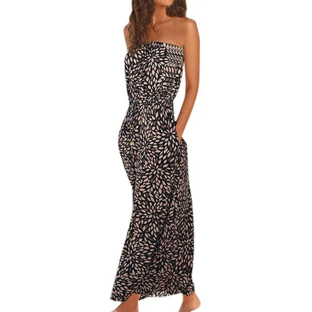 Maxi Dress 2019 Off Shoulder Long Dress Ladies Sundress