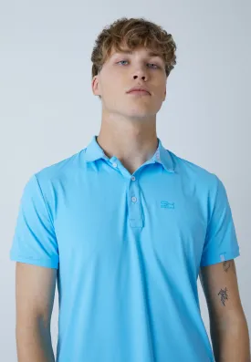 Men Tennis Polo Shirt, light blue