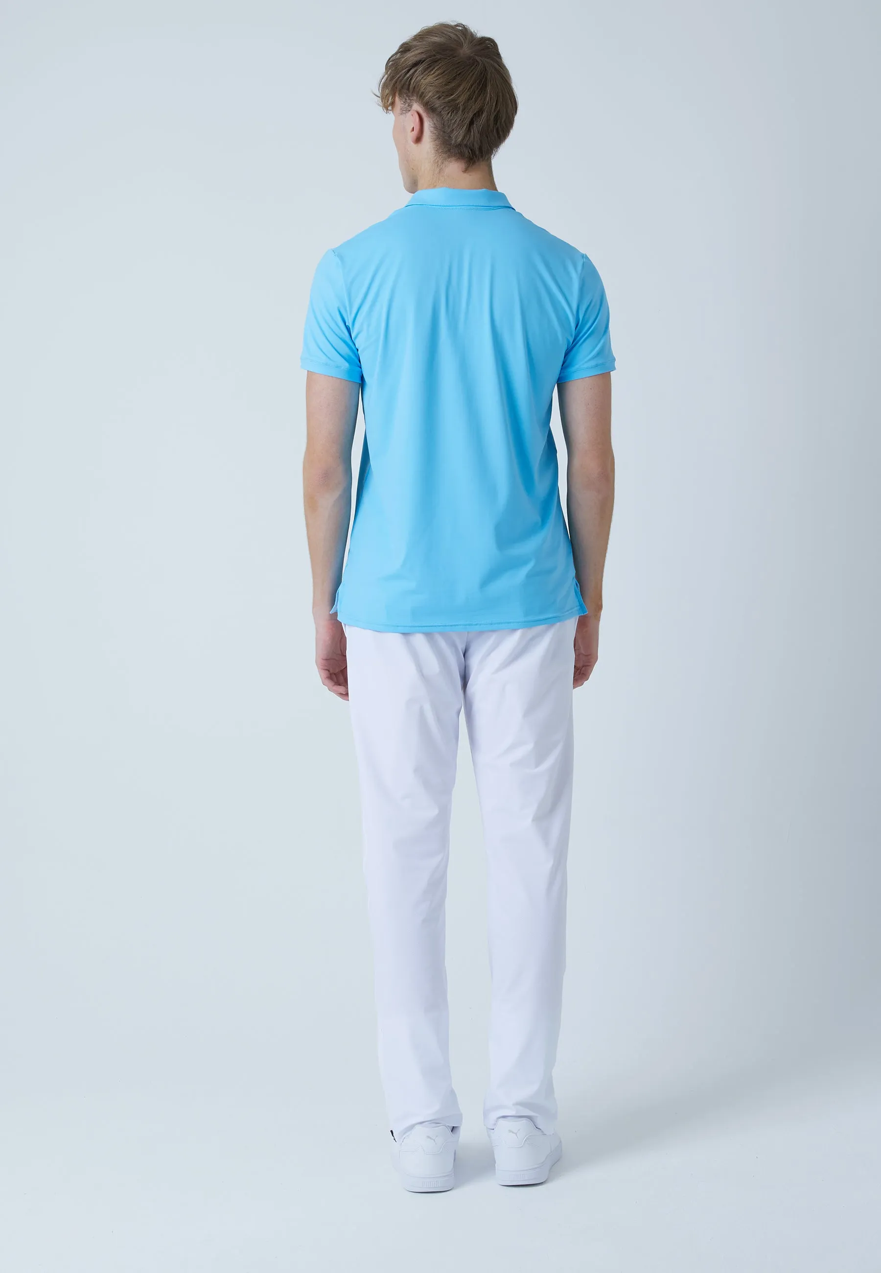 Men Tennis Polo Shirt, light blue