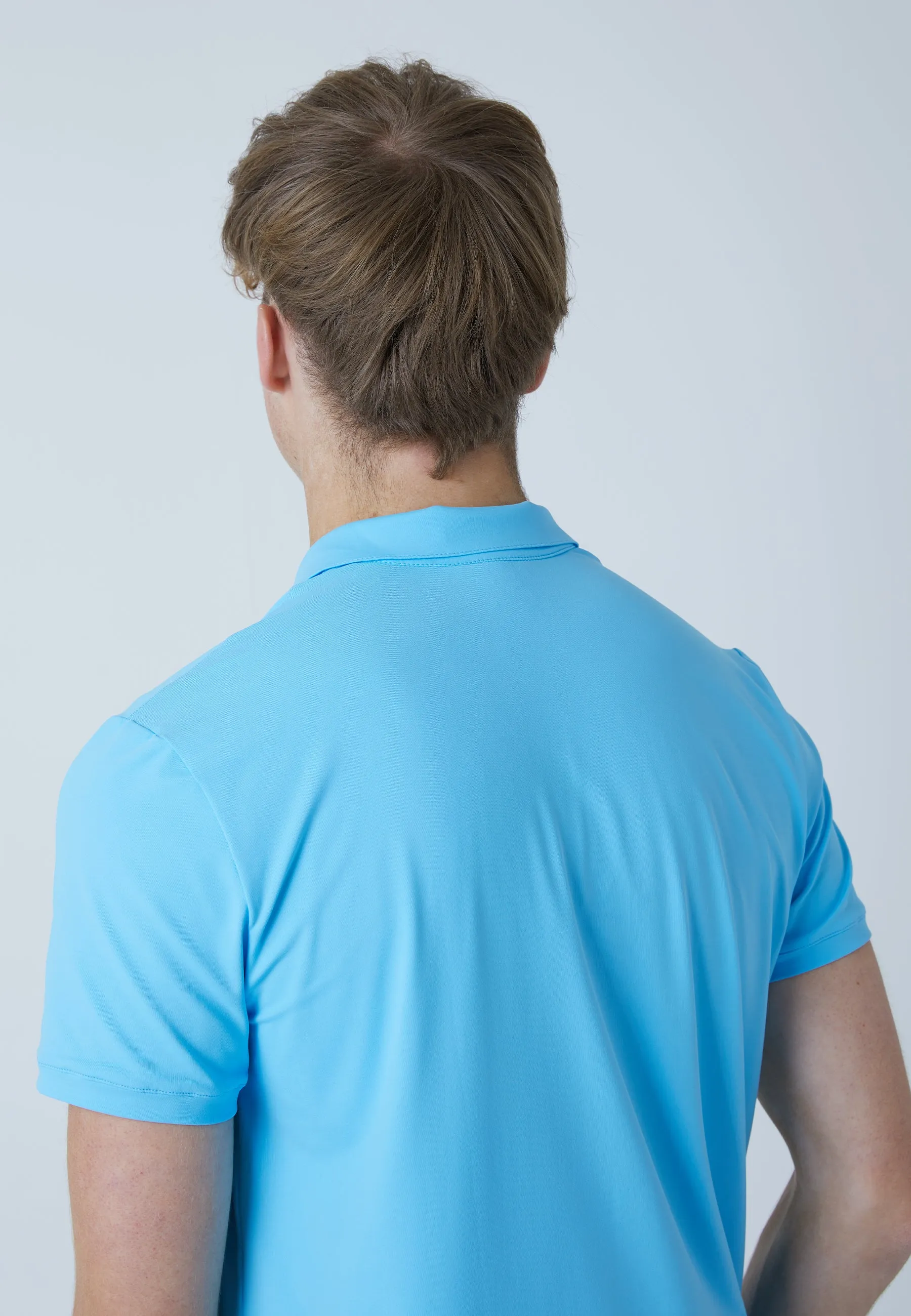 Men Tennis Polo Shirt, light blue