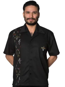 MIDNIGHT CITY MENS BOWLING SHIRT S-2XL