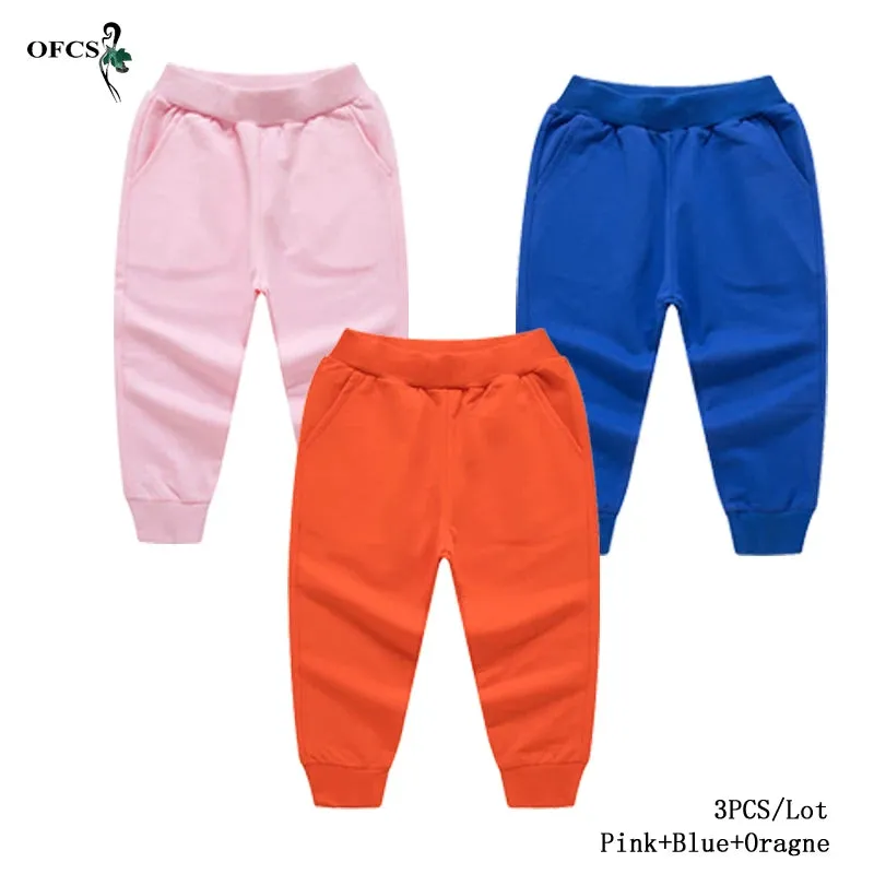 New Arrival Solid Sweatpants For Kids Fashion Loose Long Pants Jogger Trousers Boys Casual Fitness Pants Autumn Spring Clothes