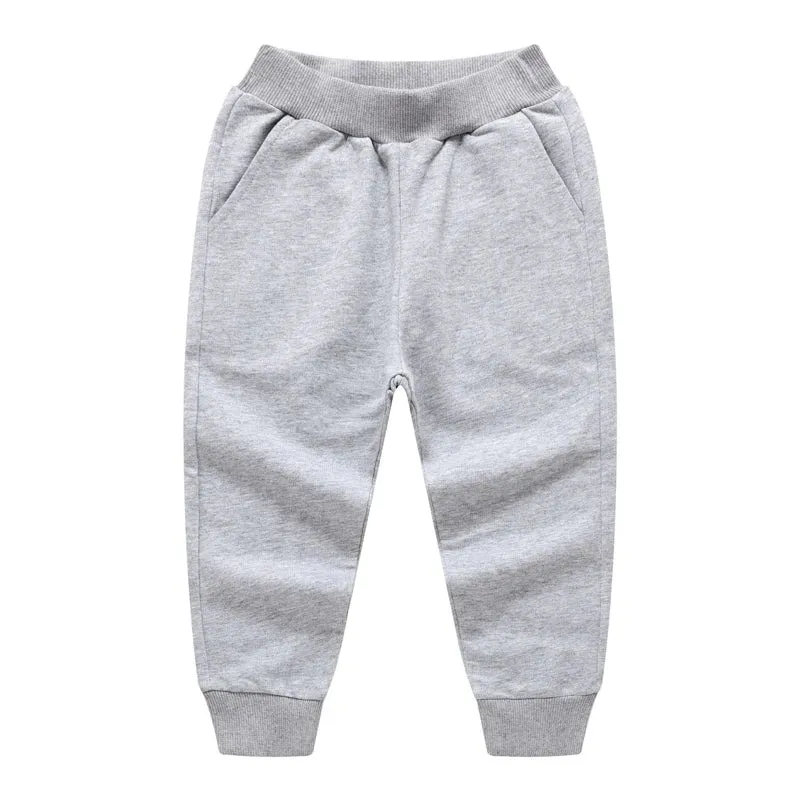 New Arrival Solid Sweatpants For Kids Fashion Loose Long Pants Jogger Trousers Boys Casual Fitness Pants Autumn Spring Clothes