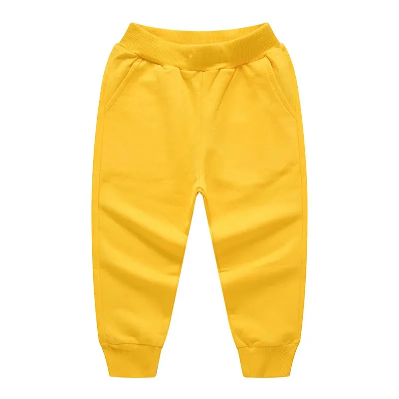 New Arrival Solid Sweatpants For Kids Fashion Loose Long Pants Jogger Trousers Boys Casual Fitness Pants Autumn Spring Clothes