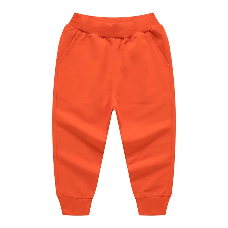 New Arrival Solid Sweatpants For Kids Fashion Loose Long Pants Jogger Trousers Boys Casual Fitness Pants Autumn Spring Clothes